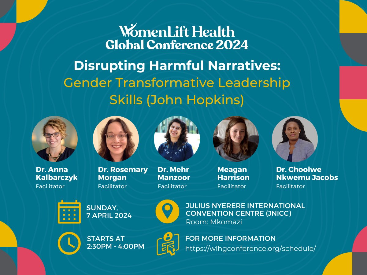 Harmful narratives often plague global health organizations: Women are too emotional; Women don’t ask; You can either be a woman or a leader but not both; and Women have an imposter syndrome when it’s really the systems that create such beliefs! Join as we unpack #WLHGC2024
