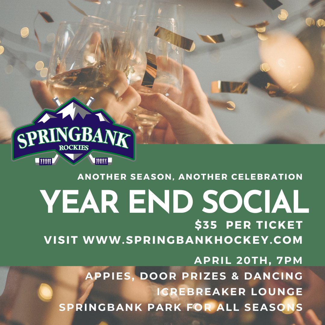 Get tickets today. 

springbankhockey.com/year-end-socia…