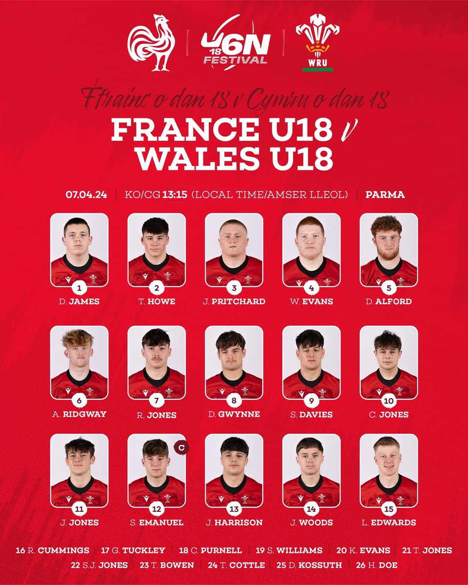 Gwyliwch Cymru v Ffrainc yn fyw! 🐗🏉🏴󠁧󠁢󠁷󠁬󠁳󠁿🇫🇷📺 Watch Wales v France live! 🐗🏉🏴󠁧󠁢󠁷󠁬󠁳󠁿🇫🇷📺 ⏱️ 12:15 CG/KO youtube.com/live/eD5ev78eb…