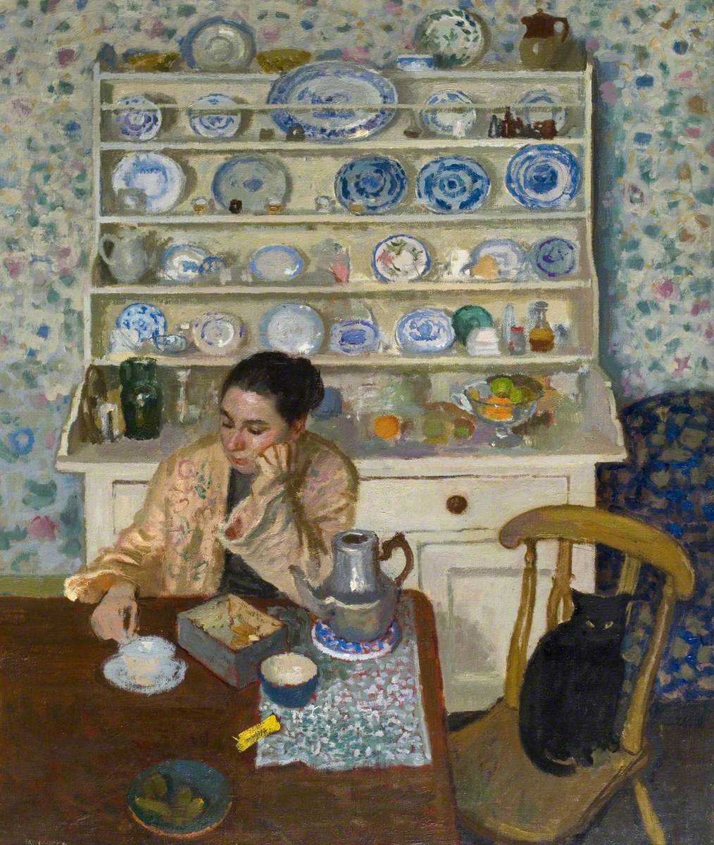 Breakfast by Alberto Morrocco in or before 1955 (Gracefield Arts Centre, Dumfries). Dundee.