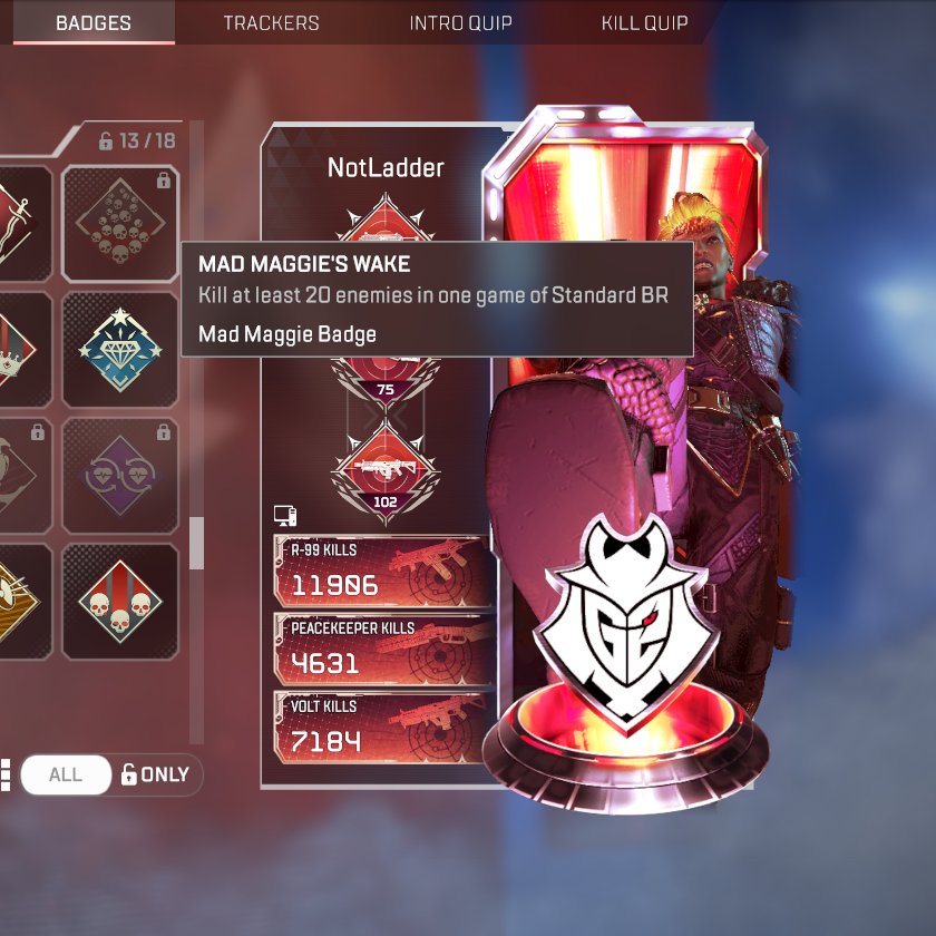 NotLadder's tweet image. I log in 5 days later after @Respawn says they fixed people losing their badges stats etc but how do I lose my recent 20 and only my 20? was in regular duo pubs no LTM just straight pubs got the badge and had it on my banner for the next couples days