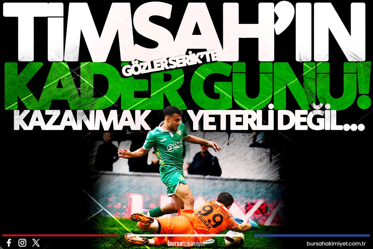 ⚽️#Bursaspor'un kader günü! Kazanmak yeterli değil: Gözler Serik'te... tinyurl.com/2t7xaacj