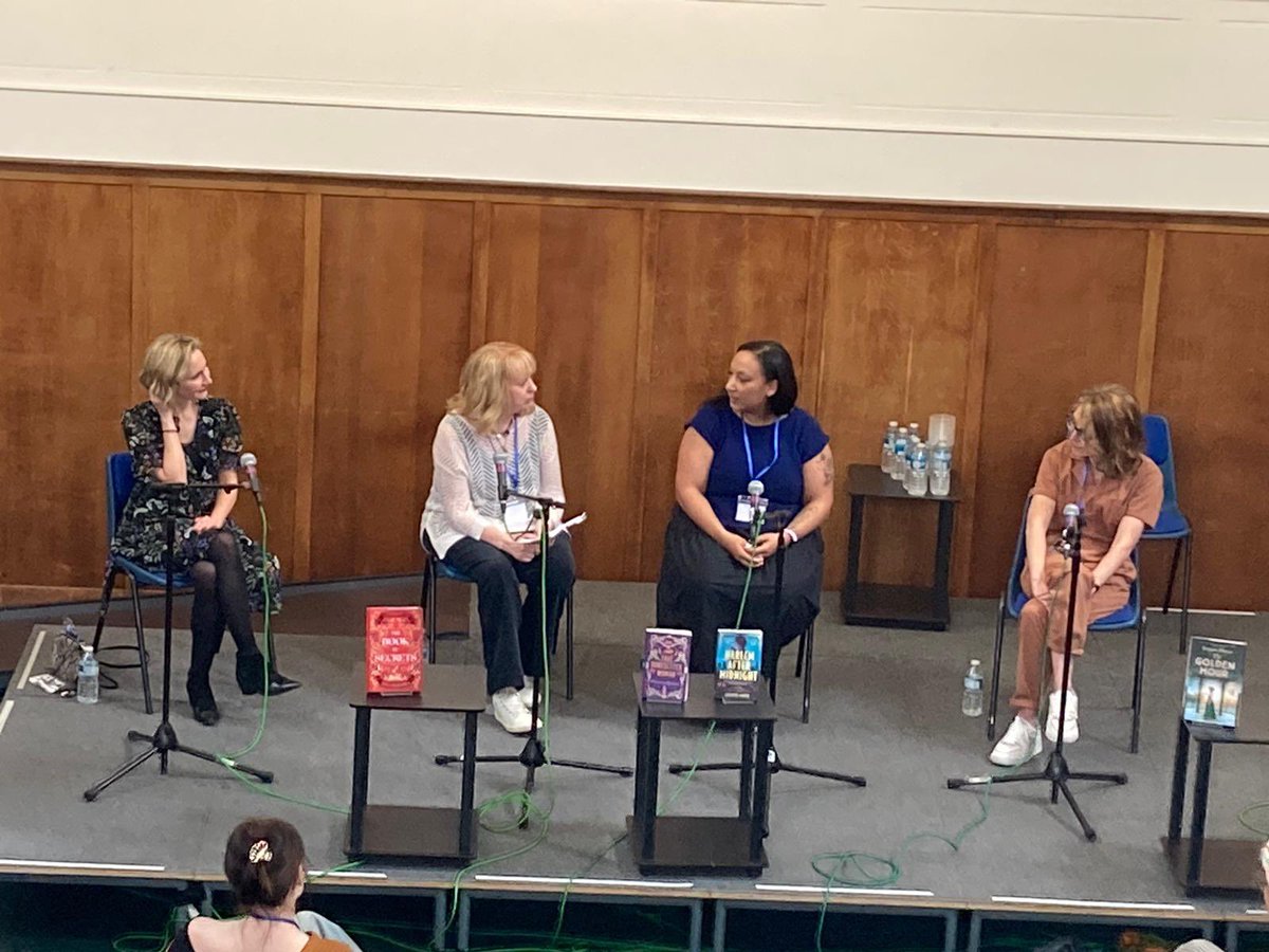 Talking about stripping bones from flesh, erotic photos and demonic possession on the historical fiction panel at the brilliant #BeyondTheBookFestival with @LouRHare, @Anna_Mazz and @novelthesecond.