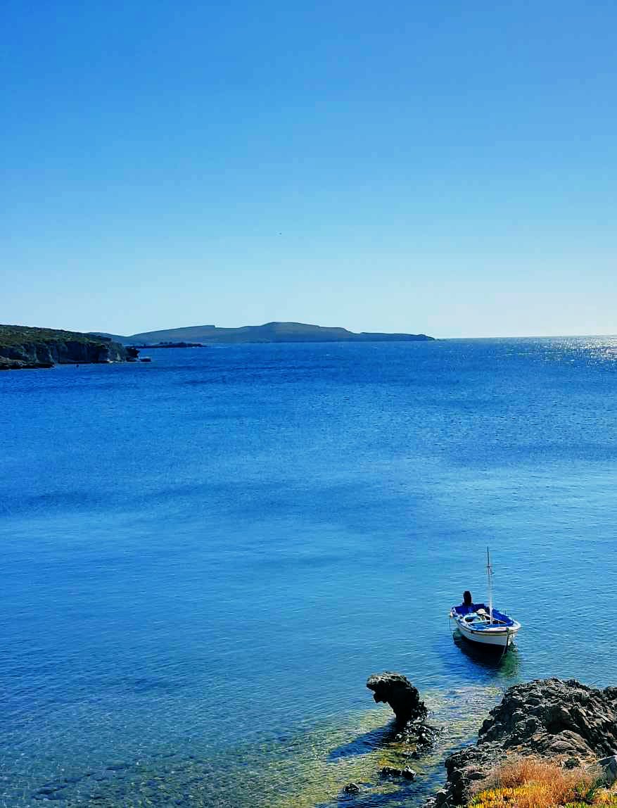 'My God, how much blue you spend so we cannot see you!' Odysseas Elytis