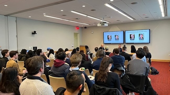 Thrilled by the turnout at our panel event! 🎉 A huge thank you to Professors Todd Rogers and Michael Hiscox for an enlightening discussion on the future of BI, its synergy with AI, and ethics in the field. Thank you, audience, for your thoughtful questions and comments.