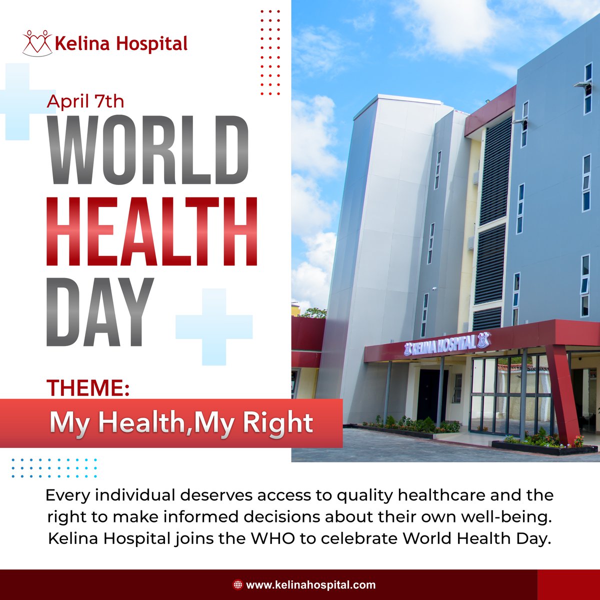 KelinaHospital's tweet photo. WORLD HEALTH DAY
Every individual deserves access to quality healthcare and the right to make informed decisions about their own well-being.
Read more https://t.co/OPqkfaIS1g
#WorldHealthDay2024
#WorldHealthDay
#HealthForAll
#WHO76
#KelinaHospital
#Health
#hospitalsinnigeria https://t.co/MHjtMFK4MN