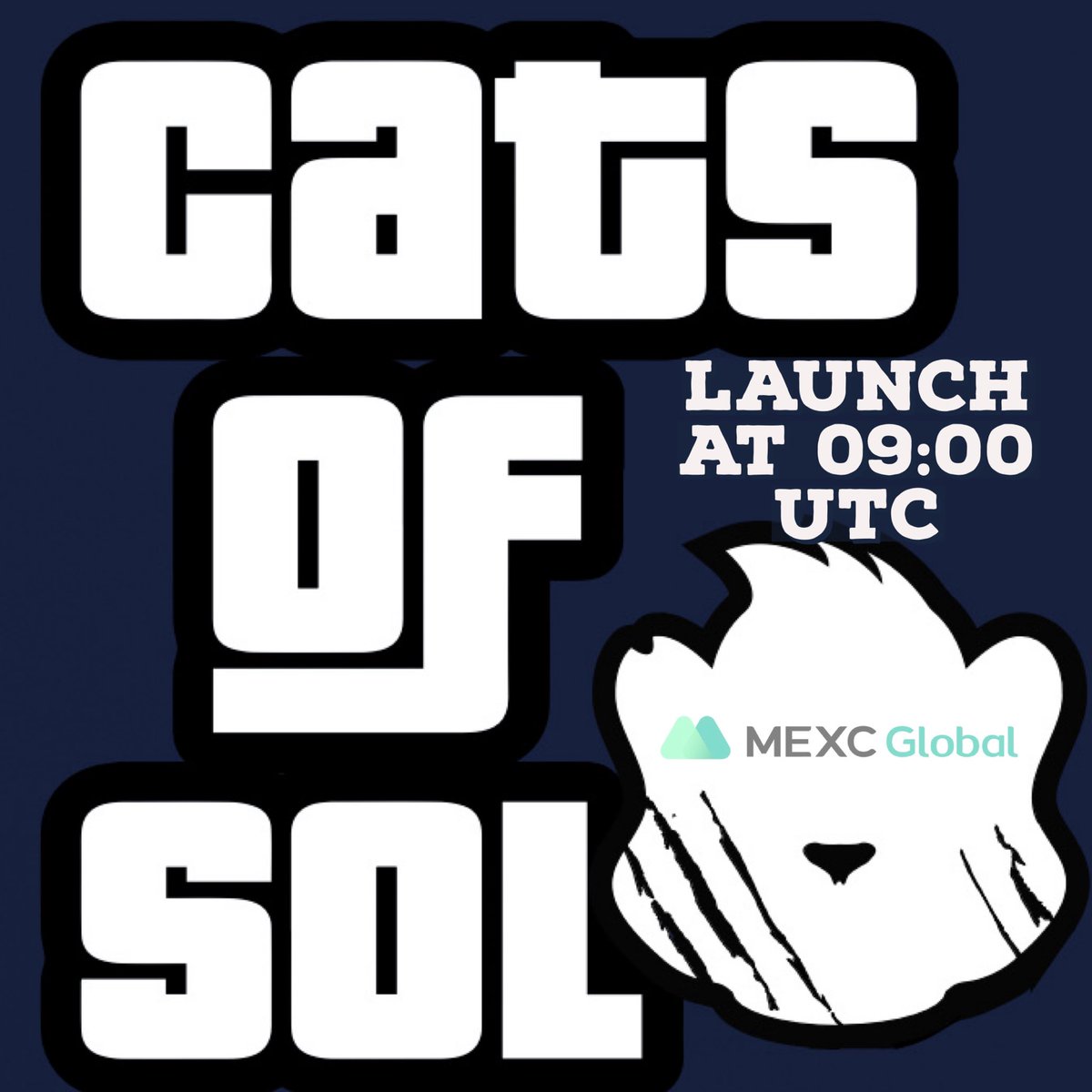 @MEXC_Official $COS launching today in 2 hours from now 🚀 mexc.com/exchange/COS_U… @BenTodar @gotbit_io @CoinMarketCap @coingecko @ogmedia_group #meme #solana #launch Join our Telegram : t.me/catsofsolana