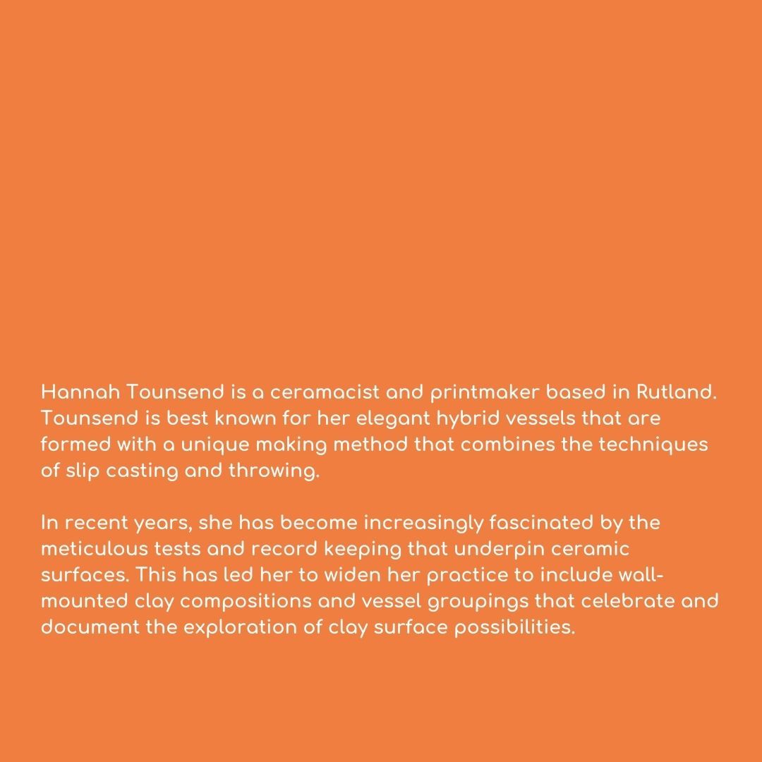 We are thrilled to welcome Hannah Tounsend to CAL 2024!

To learn more about Hannah's work, visit  our website where you can also see the whole exhibitor list and grab your tickets today: buff.ly/37bhyk1 

#ceramicartlondon