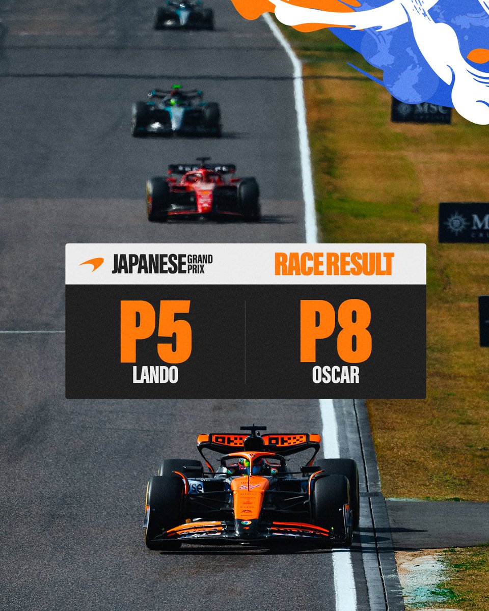 McLarenF1's tweet photo. More important points secured in Suzuka. 🤝

#JapaneseGP 🇯🇵 https://t.co/c1NdnE5WBc