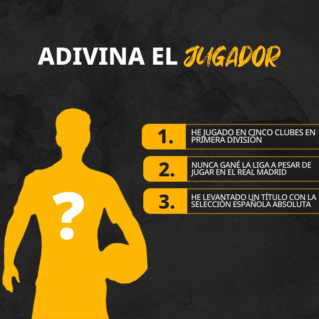 🔥 Hoy os traemos uno de nuestros JUEGOS con más adeptos

🤠 ADIVINA el jugador del que hablamos a través de las tres pistas que te vamos a dar en la imagen

👎 No vale usar ni GOOGLE ni WIKIPEDIA, dinos lo primero que pienses

#Juegosdivertidos