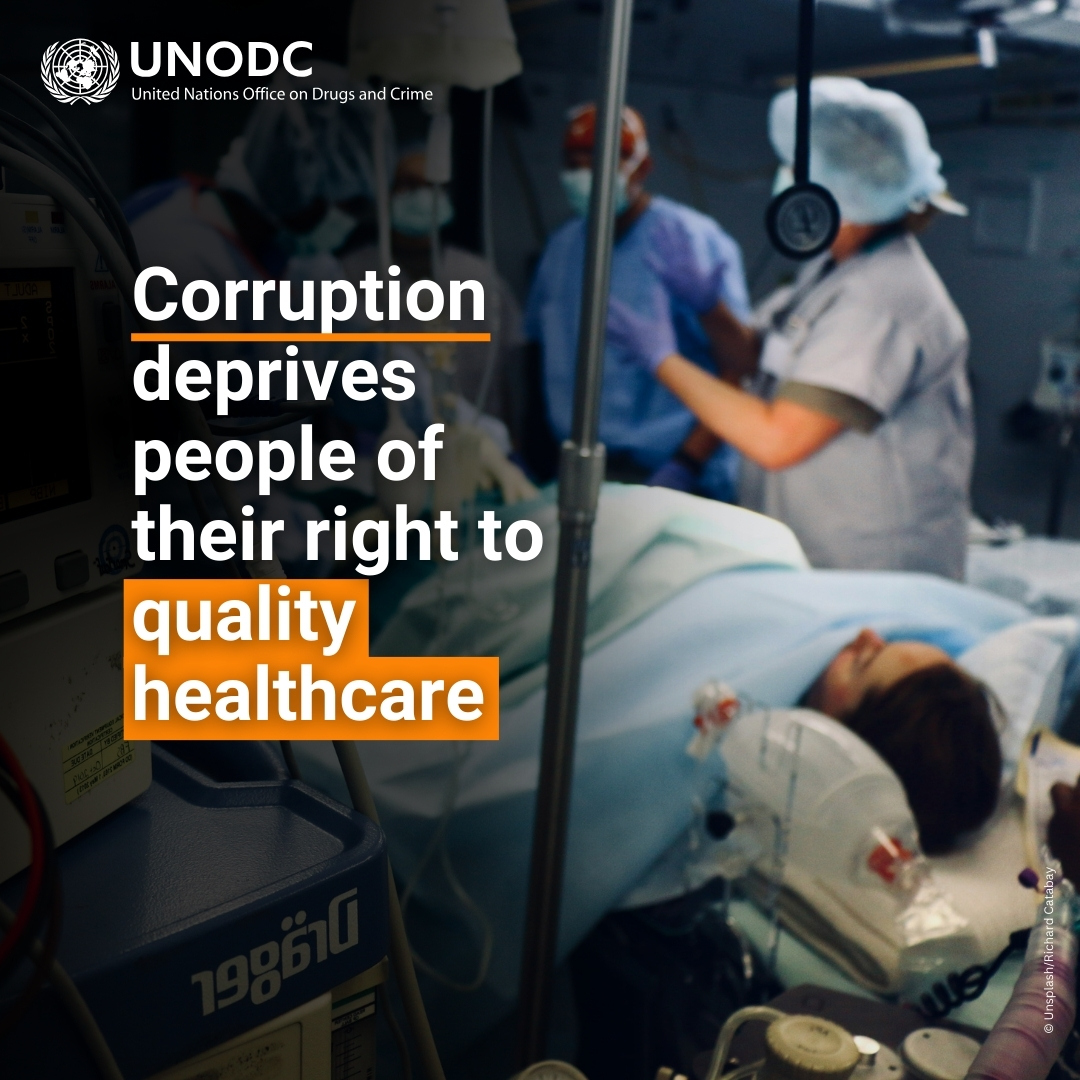 On #WorldHealthDay, let’s address corruption's impact on healthcare. It denies vital services to those in need and deprives people of quality healthcare. Speak up for health to secure a healthy life for all bit.ly/3x48qzH #UnitedAgainstCorruption