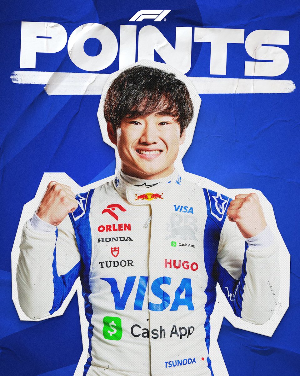 POINTS IN JAPAN FOR YUKI !!!! 🇯🇵

The home hero becomes the first Japanese driver to score a point at Suzuka in over a decade 💪

#F1 #JapaneseGP