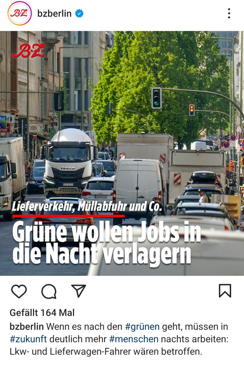 #Grüne|r Unfug mal wieder: Damit die Ökos in Ruhe tagsüber radeln können,  soll die hart arbeitende Bevölkerung Nachtschichten einlegen.
Und wie ist das mit der Nachtruhe? Egal. Typisch für grüne Bessermenschen.