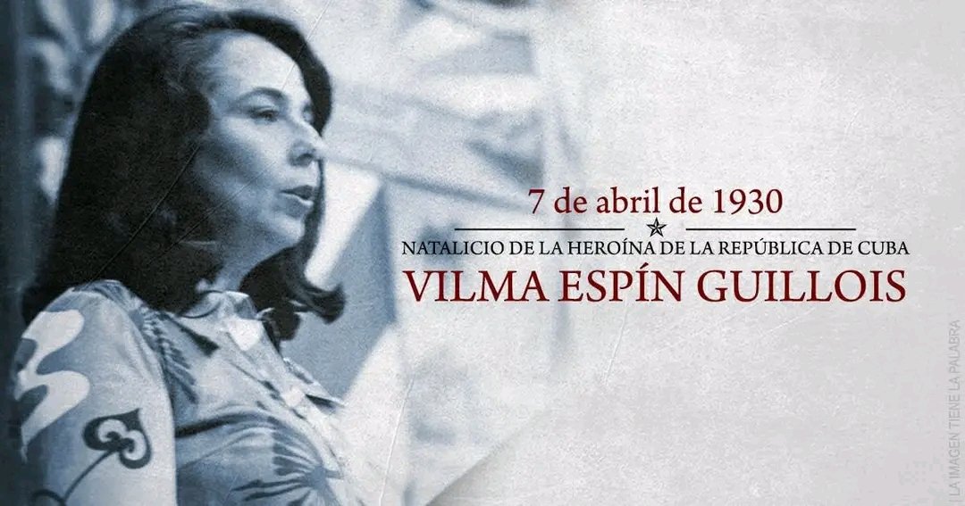 #7deAbril Natalicio de un ejemplo a seguir, nuestra heroína Vilma Espín. 
#VamosConTodo #CubaViveEnSuHistoria
@RaulCastro_Ruz @AlexisLorente74 @DeivyPrezMartn1 @DiazCanelB