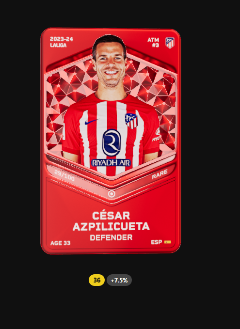 🚨 GIVEAWAY ALERT! 🚨 Its time for another one, I am giving away a rare in-season Azpi card! Winner announced before the GW! Don't forget, I buy galleries for L, R, and SR at up to 82%! To Enter: Follow me Retweet + Like this tweet sorare.com/r/launegod-buy… #Sorare #Giveaway