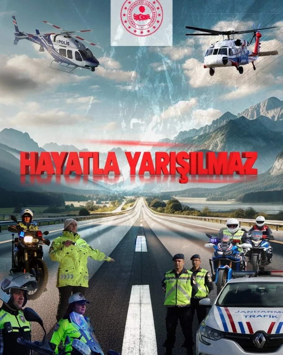 🚗🚦Sevdiklerimize sağlıkla kavuşacağımız mutlu bir bayram geçirmek için;

📌Trafik kurallarına uyalım,
📌Hız limitlerini aşmayalım, 
📌Emniyet kemerimizi mutlaka takalım,
📌Araç kullanırken telefonla konuşmayalım.