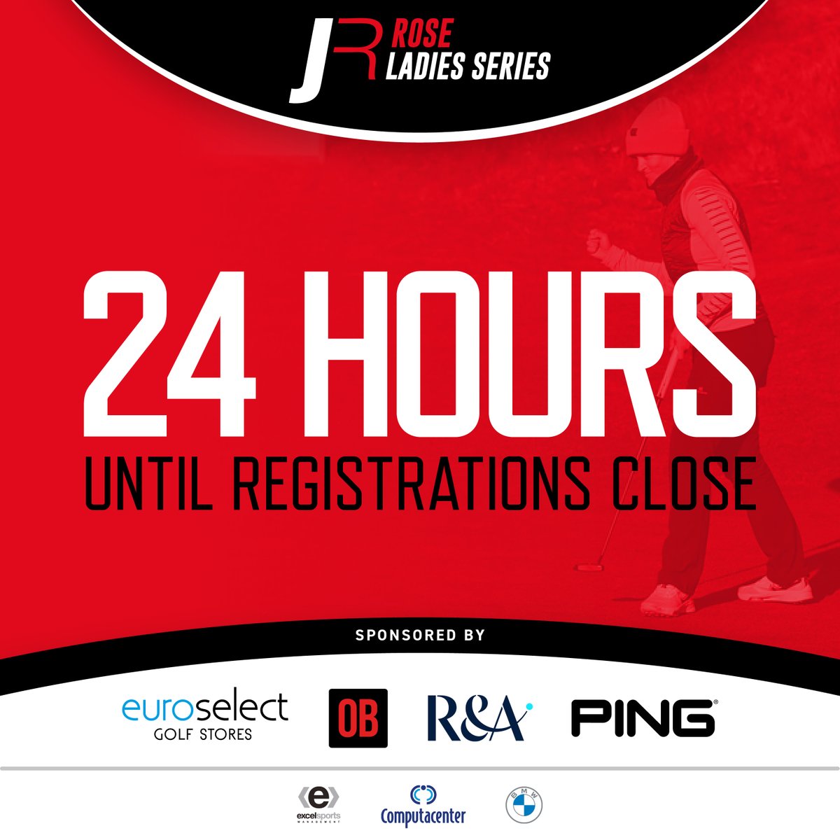 Time's running out! ⏰ Just 24 hours to secure your spot in the 2024 Rose Ladies Series. Register ASAP via the link in our bio! #RoseLadiesSeries