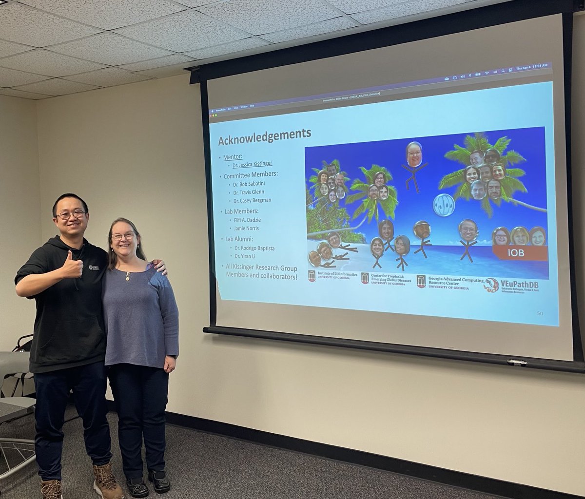 Congratulations to Dr. Rui Xiao! He successfully defended his thesis this week in ⁦<a href="/uga_iob/">UGA Bioinformatics</a>⁩ and ⁦<a href="/CTEGD/">UGA CTEGD</a>⁩. He has made important contributions to our understanding of transcription in Cryptosporidium.