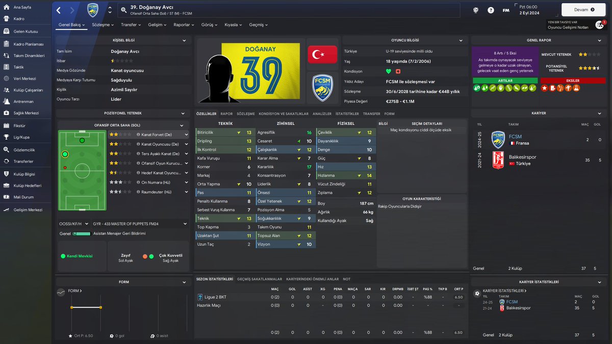 #FM24 FC Sochaux Kariyeri 2.Sezon #24# ✅Kazeem Ogunleye ve Doğanay Avcı için toplamda €500B ödedik. Yedek olarak takımda yerlerini alacaklar.