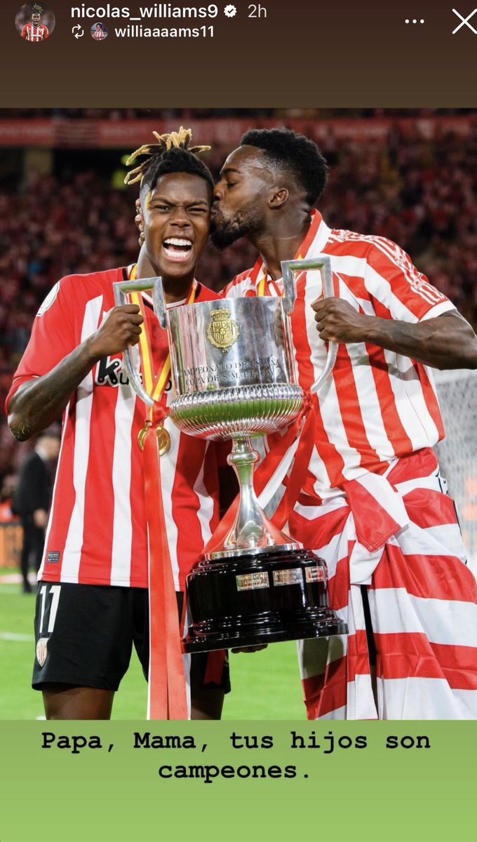 ❤️ “Papá, mamá, tus hijos son campeones”.

👏 Los hermanos Williams se acuerdan de su familia tras cumplir un sueño.