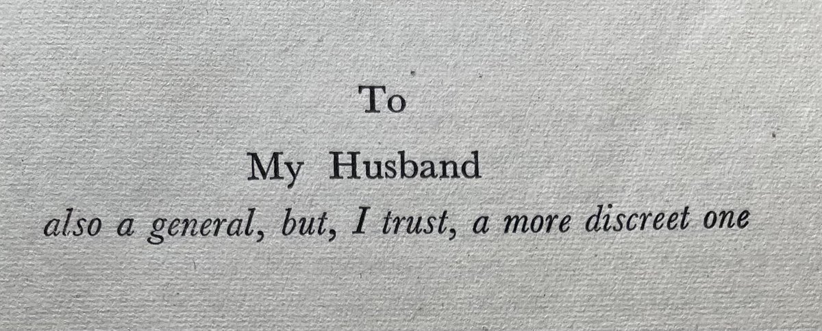 Some Sundays I just fancy an armchair, a book and a coffee. Do you know / can you guess the book from the postscript or the dedication? And, for a bonus point, who was the husband?
