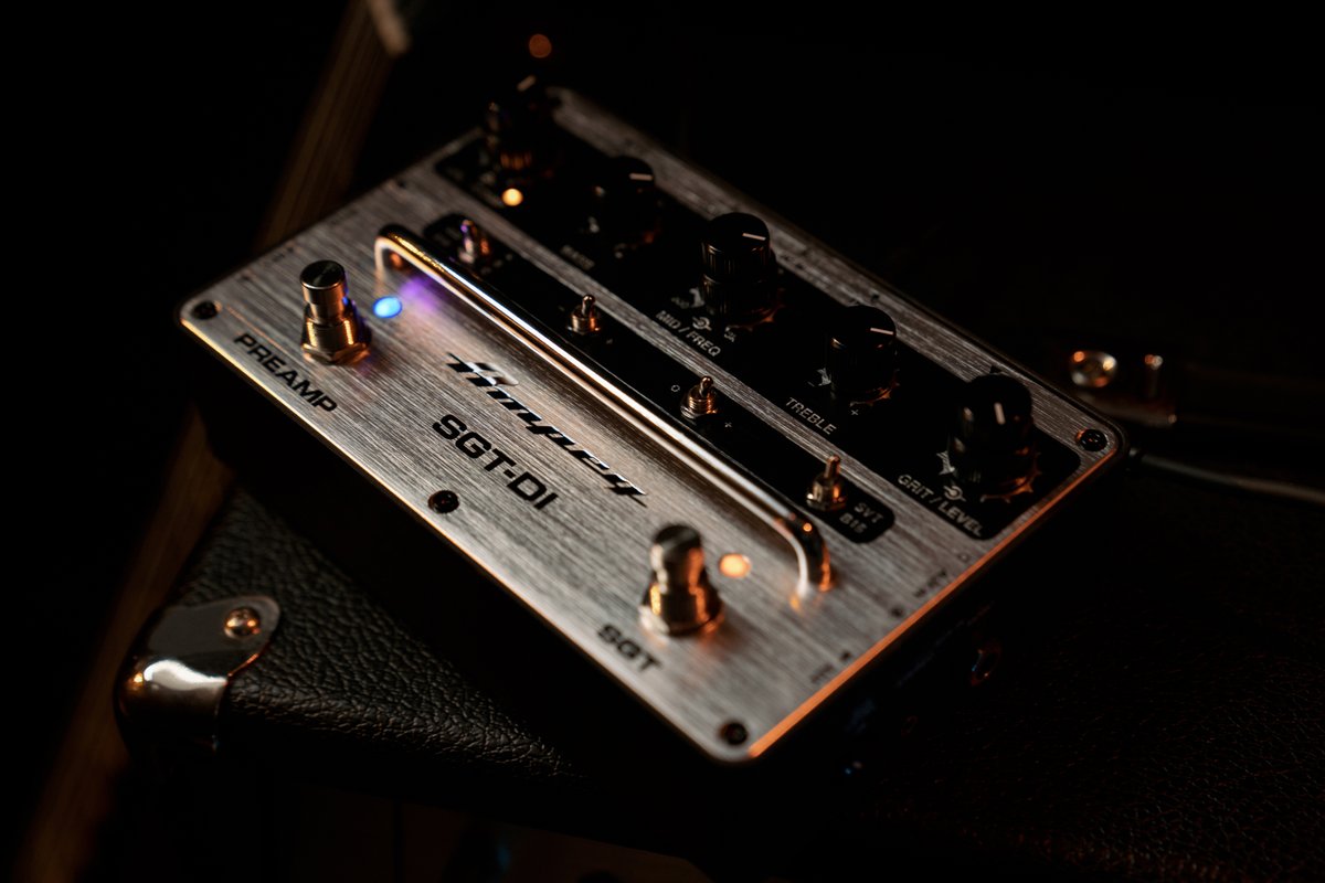 Traditional analog circuitry meets modern digital capabilities in our SGT-DI preamp and DI pedal—an entire bass rig in a single device. Discover how this all-in-one bass box can meet your personal musical needs now. Learn more: ampeg.com/products/pedal…