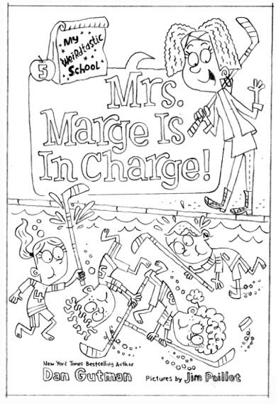 The next My Weird School book comes out a month from today.  But you can print out Jim’s cover sketch and have the kids color it in RIGHT NOW!  And if you’d like to pre-order an autographed copy of the book from my local bookstore, go to: booksofwonder.com/products/97800…