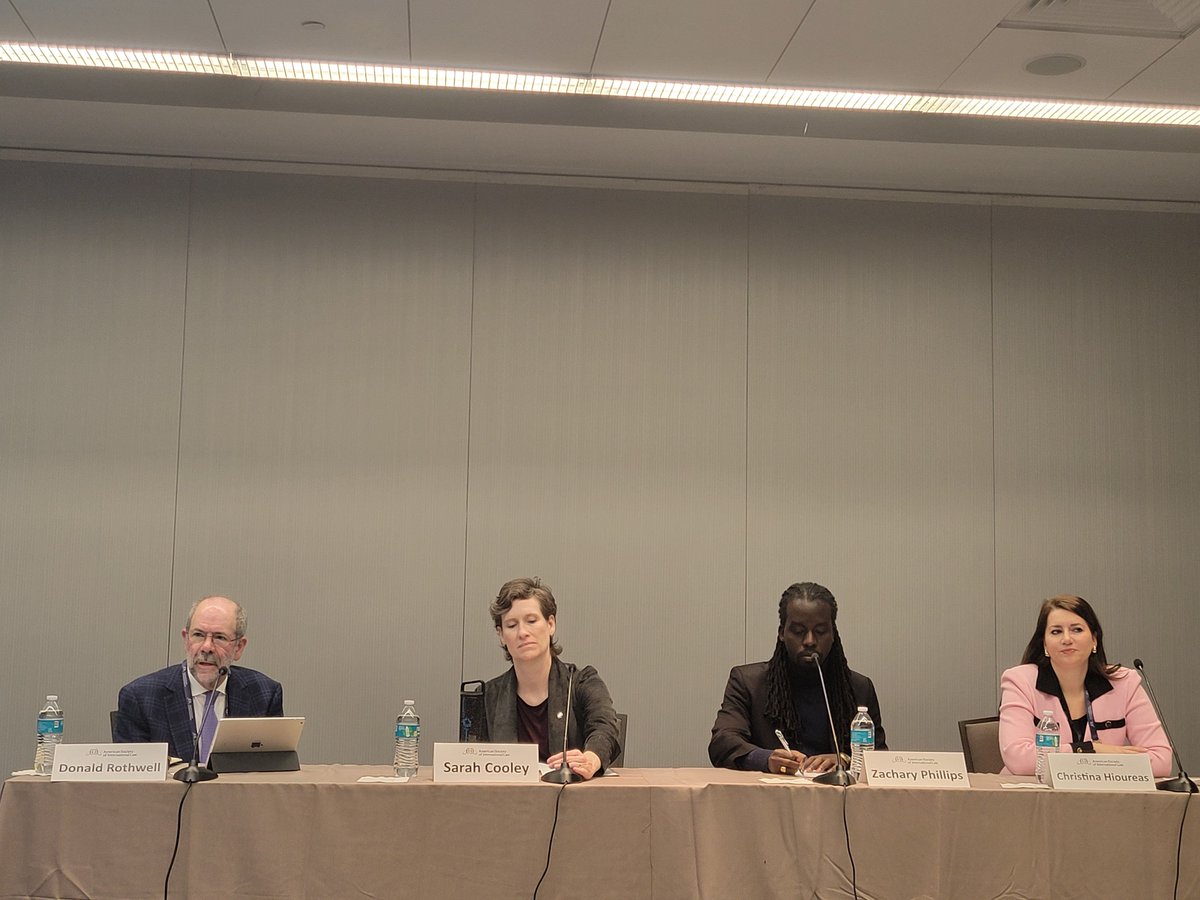 So by far my #ASILAM highlight was the panel on climate change litigation by small states on which @ZPhillips268 was one of the panellists!!! Sooo many people spoke re his 1st class comments! I of course wasn't surprised as he was a star from @UWI_CaveHill