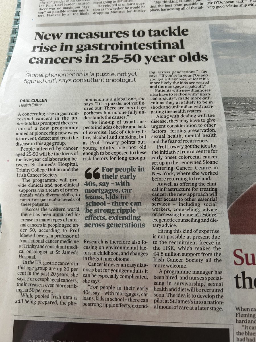 One of the many important investments by ⁦@IrishCancerSoc⁩ supported by generous donors