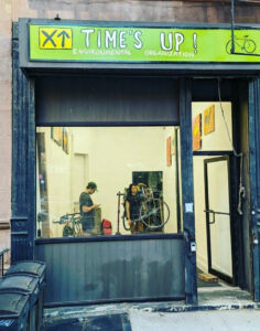 BIKE WORKSHOP Sundays at 4:30pm-8:00pm & Wednesdays at 4:30pm-8:00pm Come check out the new TIME'S UP space: 626 E 14th St between B & C Manhattan Open shop - you use our tools and stands to work on your bike.