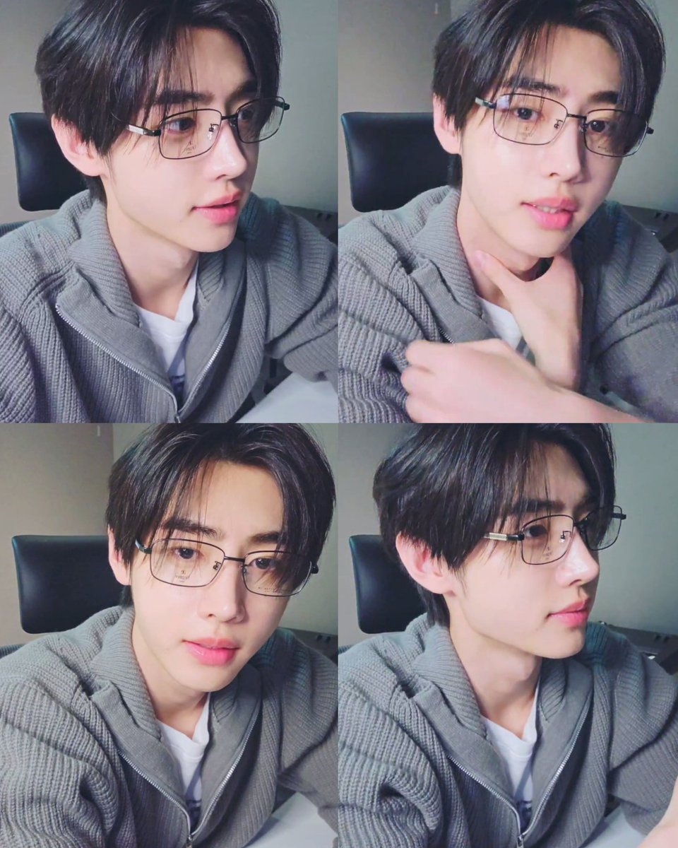 hourly_sh's tweet image. sunghoon in specs ‹𝟹