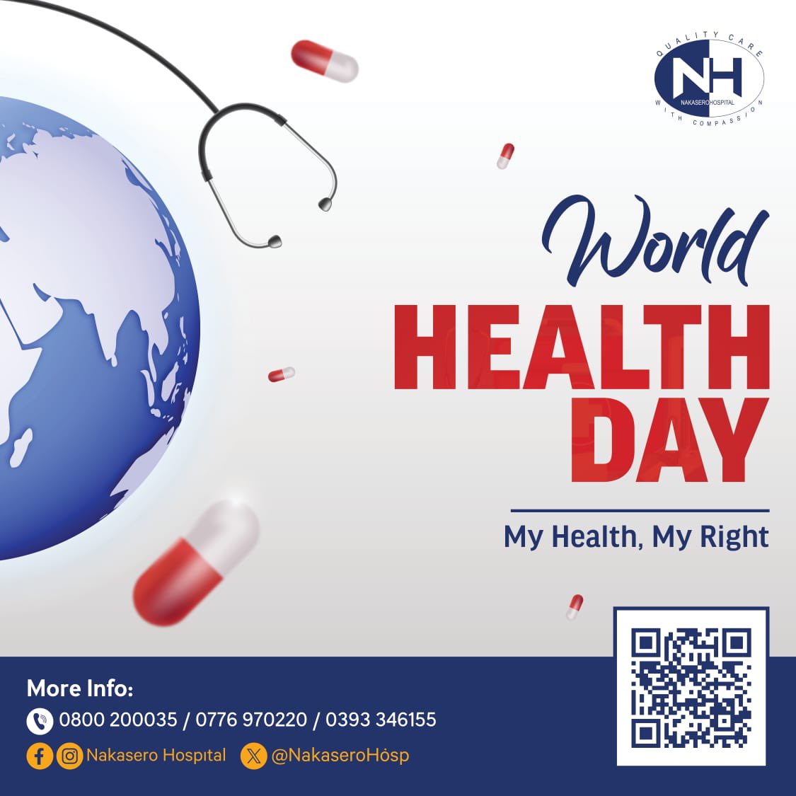 On #WorldHealthDay2024 , we celebrate patient rights: compassionate care, timely treatment, and dignity in healthcare. Join us in ensuring every patient receives the respect they deserve. Tell :0800200035