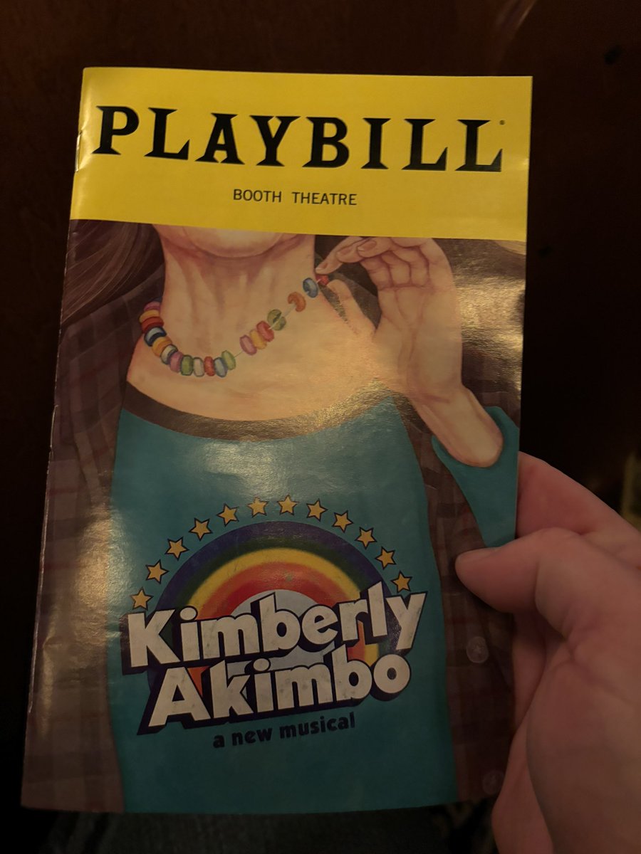 Went to @AkimboMusical on my weekend trip to NYC. So thankful I was able to see it before it closed. Everyone should go and see the show!