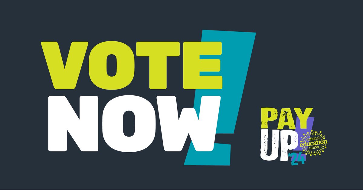 🚀 Our preliminary ballot for support staff on pay and funding is still OPEN. We're asking you to vote to support Unison, GMB and Unite's above-inflation pay claim, and demand Govt commits further funding to improve staffing levels. 🗳️Vote now: NEUActivate.com #PayUp24