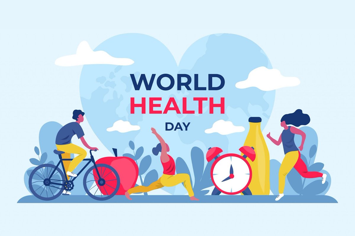 Happy World Health Day!! My personal goal is to pay attention to my own advice - more sleep, more exercise, more fruits and vegetables and less carbs. OH NO! 😳