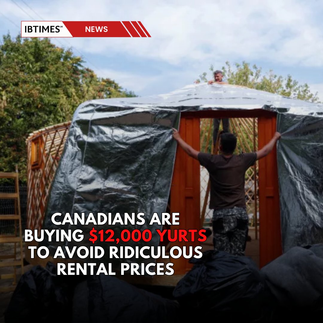 Families in Canada are investing in yurts to tackle the rising housing costs. Read the full story on our website here: ibtimes.co.uk/canadians-are-… #canada #costofliving #yurts #news #trending