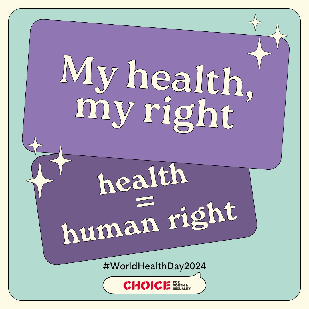 The theme of this year’s #WorldHealthDay is 'My Health, My Right'! 🌍✨ Together, let's advocate for a world where health, including sexual and reproductive health, is universally recognised as a fundamental human right. #MyHealthMyRight