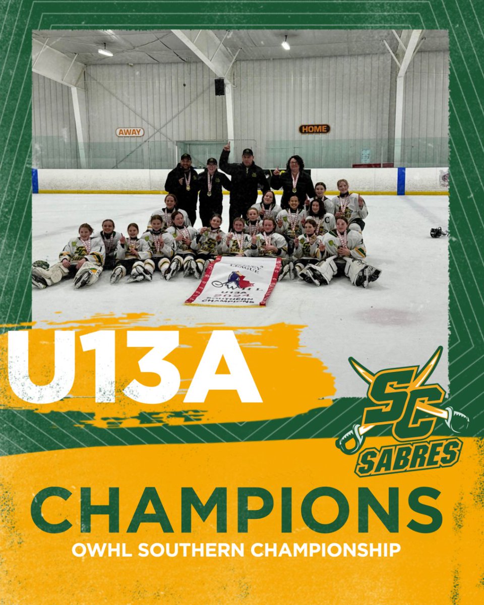 EXCELLENCE.

The U13A Sabres are 2024 OWHL Southern Champions! 

#OWHA | #StoneyCreek