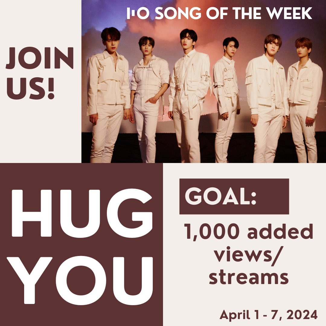 🎶𝐒𝐎𝐍𝐆 𝐎𝐅 𝐓𝐇𝐄 𝐖𝐄𝐄𝐊: Hug You🎶

D7 streaming 🎶

RUi come join us on SH and lets try to boost WAVE and Hug You streams🎶

🖇️ stationhead.com/c/rui

Drop your streaming proofs/tags

#WEi_SongOfTheWeek #WEi_SOTW
#위아이 #ウィーアイ #WEi
@WEi__Official
@WEi_Official_JP