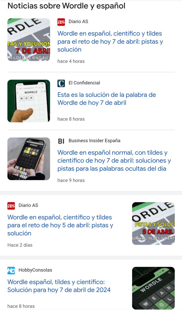 La vida de las personas que TODOS LOS DÍAS redactan en sus respectivos medios piezas sobre el Wordle del día tiene que ser apasionante.