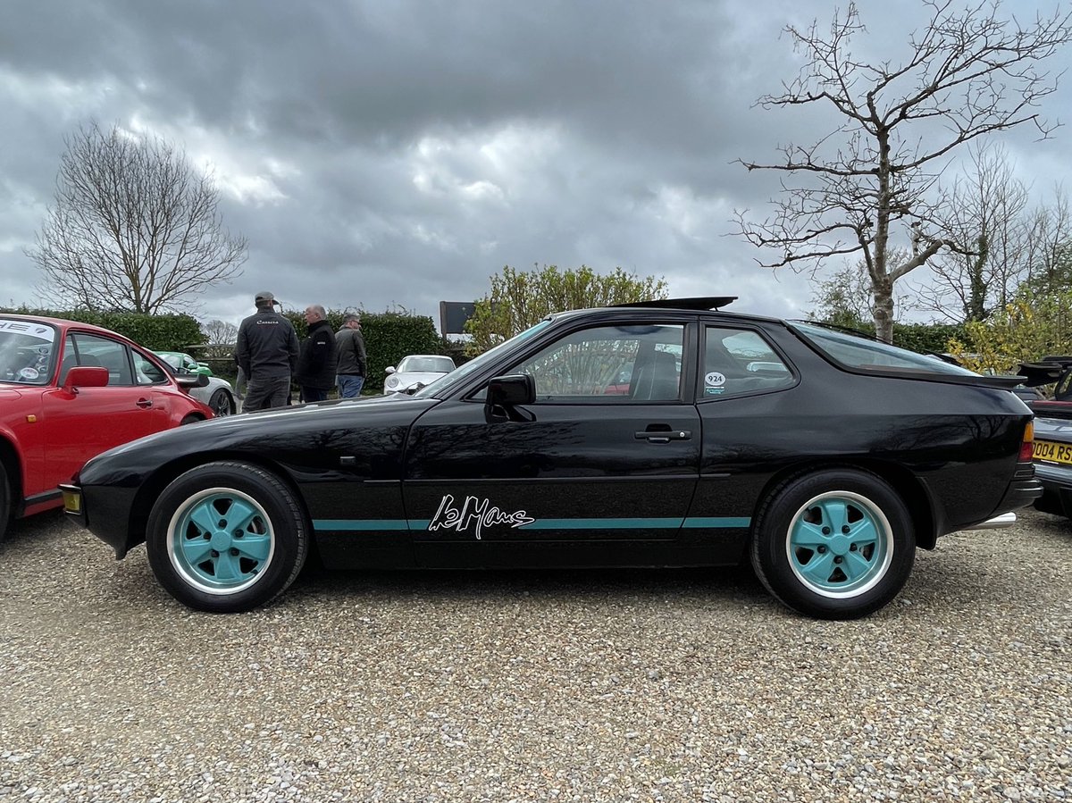 Only three transaxles this morning. 924 Le Mans a rare thing. 1 of 37 black cars and this one has only 30k miles. 968 track car pretty extreme - headlights are decals!