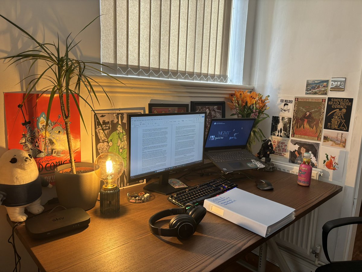 Office in the chapel is finally set up. Probably time to work on my dissertation that’s due in 8 days.