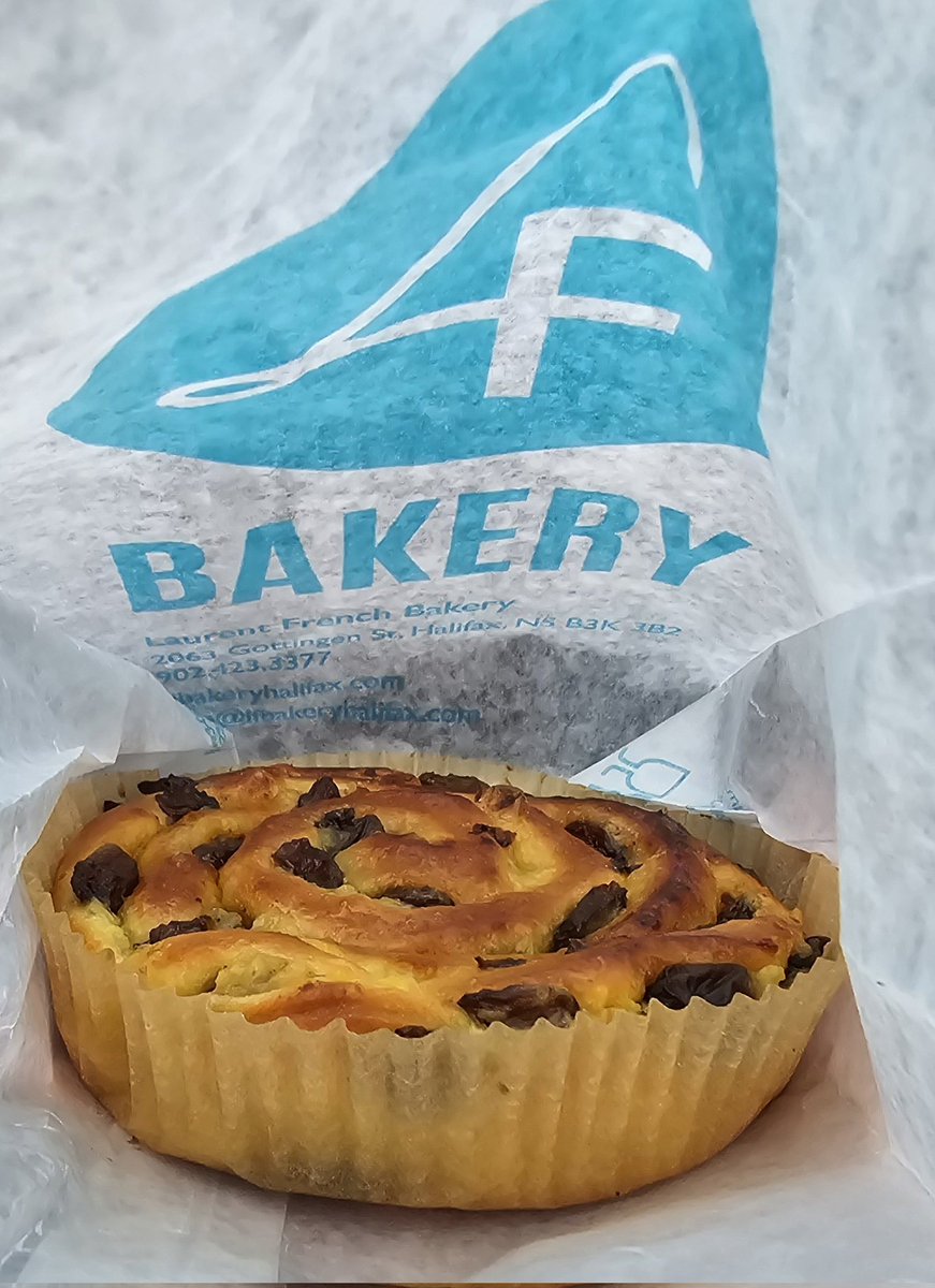 Kwe Nitaptut, It's the right day for some breakfast goodies from LF Bakery @lfbakeryhalifax Happy Sunday.