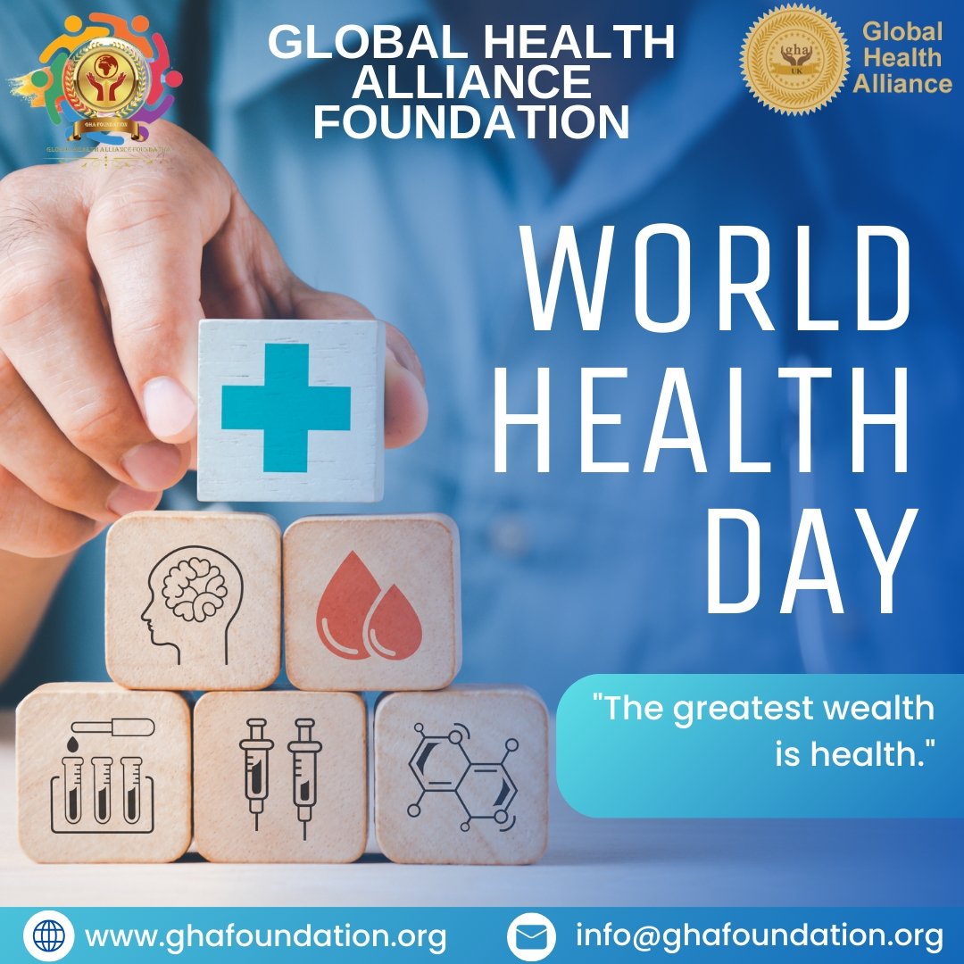 Celebrate your #Health on #WorldHealthDay2024
'The greatest #wealth is #Health'

#HealthForAll #WorldHealthDay #healthday #HealthIsWealth #HealthEquity #ACC24 #ACC2024 #healthnews #GlobalHealth #worldhealth #WorldHealthWeek