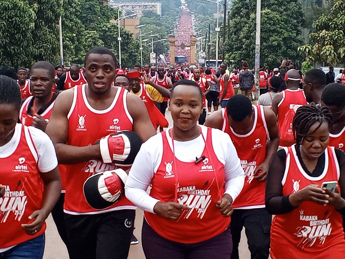 Selfie moments at KABAKA's birthday run, thank you Kampala for turning up🔥