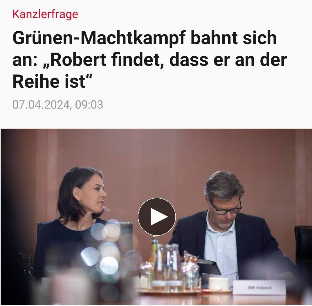 Ich finde auch, dass #Habeck an der Reihe ist. Mit zurücktreten.