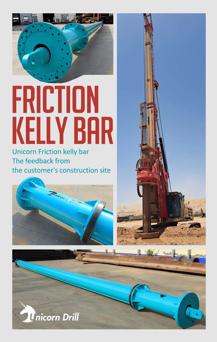 unicorndrillcn's tweet image. Unicorn Friction Kelly Bar
The feedback from the customer&apos;s construction site!

Tel: +86-15273167776   +86-15387567072
     +86-731-86800281
unicorndrill.com 
sales@unicorndrill.com

#kellybar #foundationdrilling #drillingprojects #unicorndrill #constructionsite
