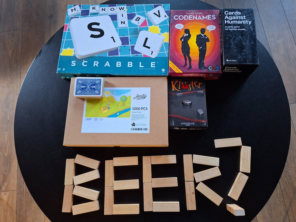 Beer, board games and cards for your Sunday? Why the heck not?! We also have a 1000 piece Spring jigsaw puzzle with artwork courtesy of our beloved James @Cooooouk - who is up to the task of completing it? We are open from 1:00pm to 8:00pm today, so you've got a bit of time!