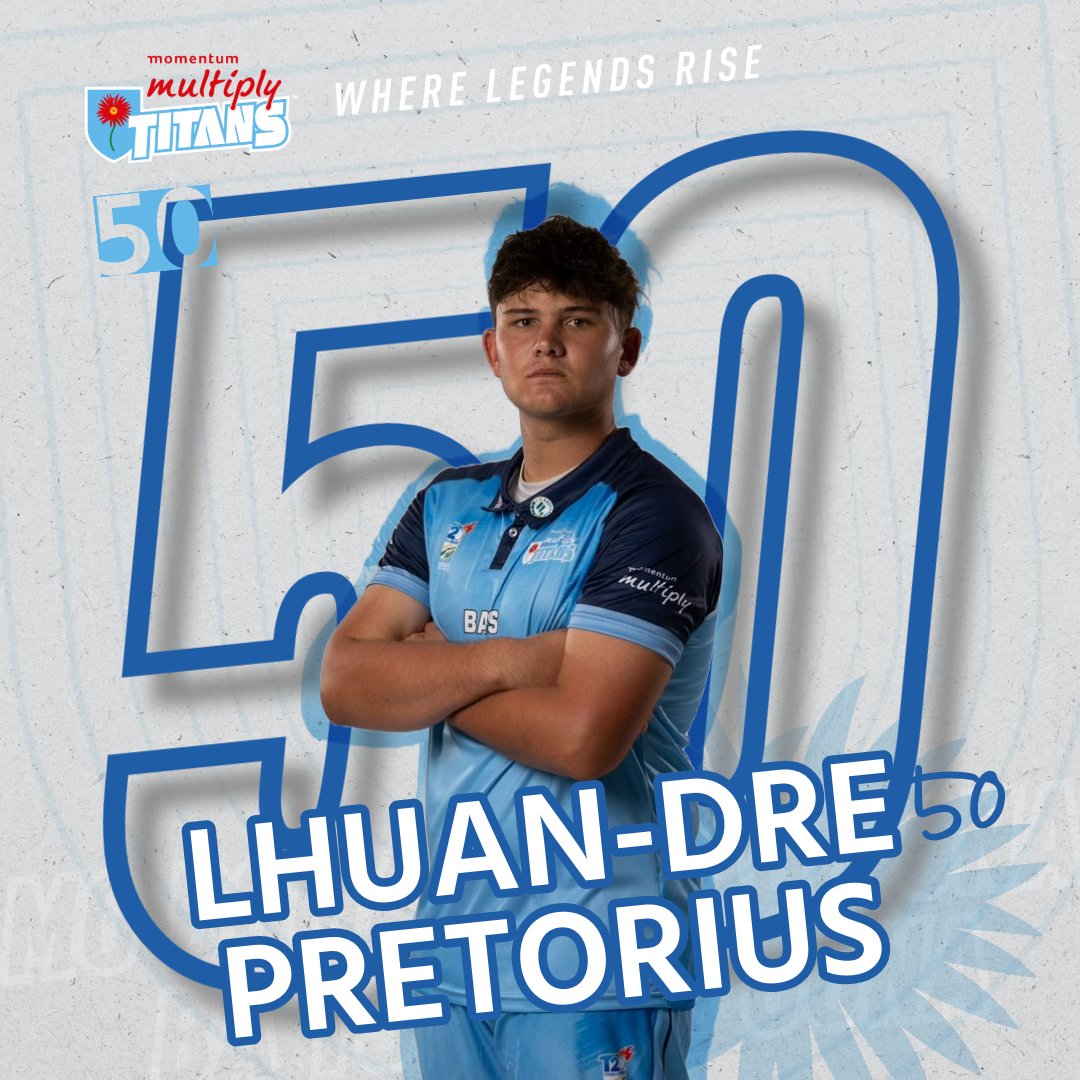 MAIDEN T20 50: It takes Lhuan-Dre Pretorius 35 balls to reach his first half-Century in T20 Cricket.

Great stuff young man! Keep going 👏👏.

#SkyBlues | #WhereLegendsRise | #T20Challenge | #WozaNawe