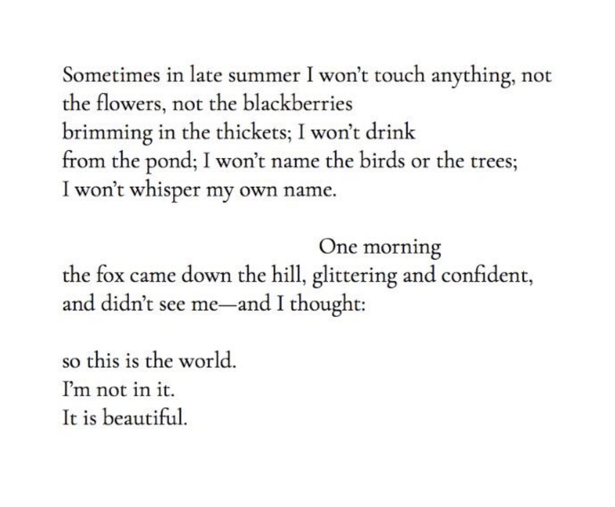 Mary Oliver -- one of my fav poets -- is trending! Check this one out:
